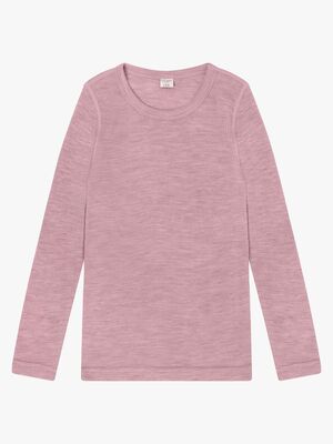 CeLaVi Topp med Lange Ermer Merinoull, Lilas Melange