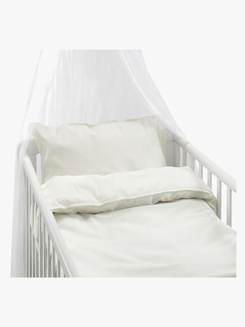 Borganäs Bäddset Spjälsäng Humble 100 x 130 2-delat, Vit