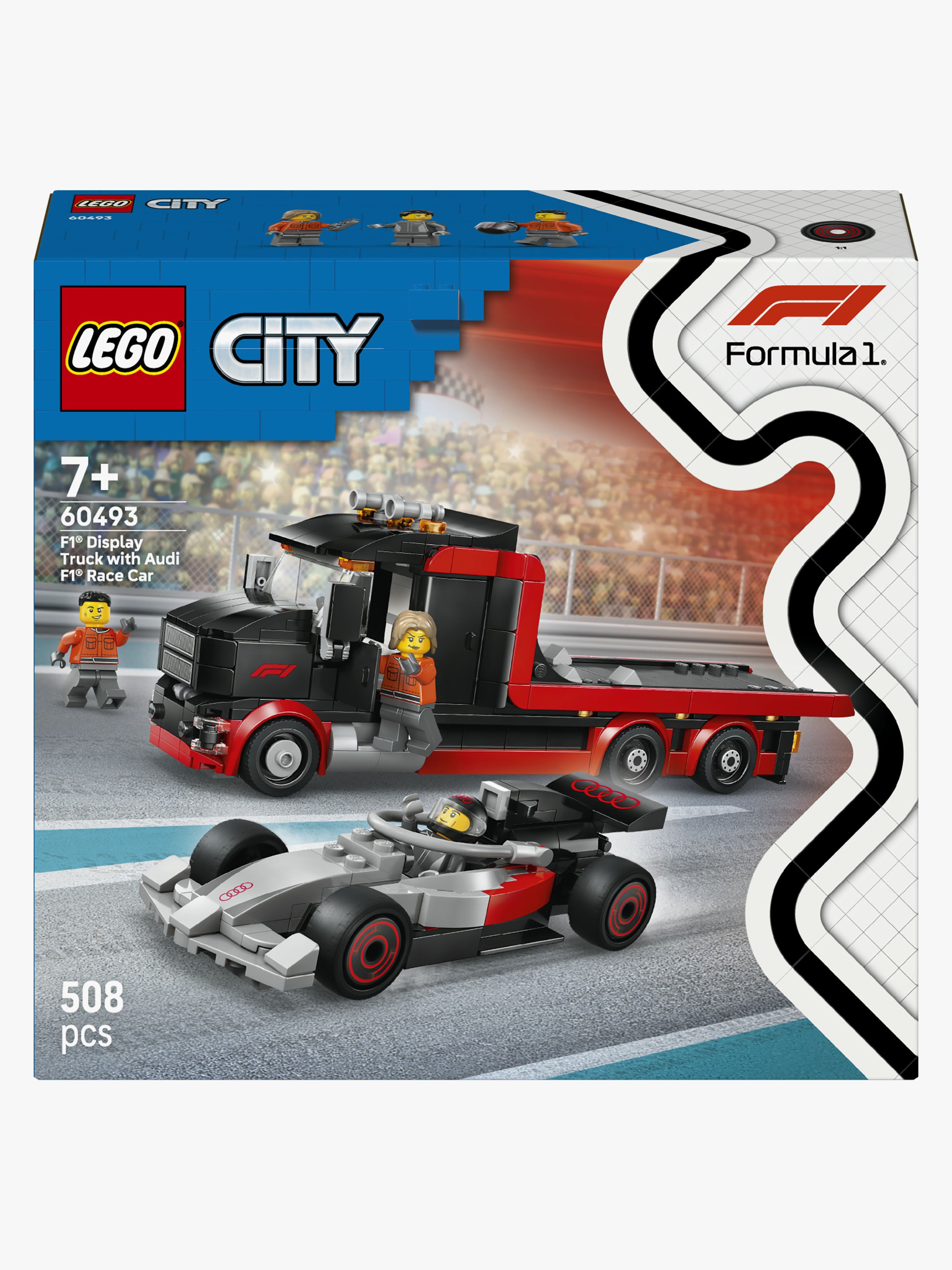 LEGO City 60493 F1 uppvisningsbil med Audi F1 racerbil
