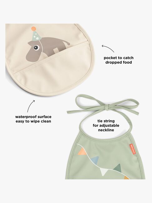 Done By Deer Celebration Tiny Pocket Haklapp 2-Pack, Sand