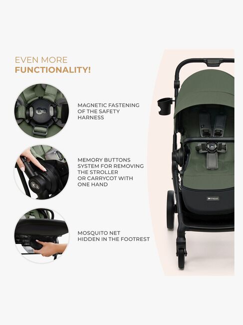 Kinderkraft YOXI 2-in-1 Duovagn, Mystic Green