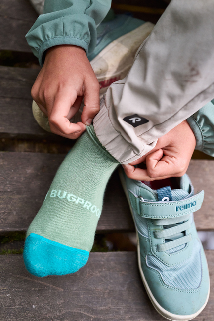Reima Karkotin BugProof Strumpor, Stone Green