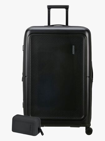 American Tourister Dashpop Resväska 104-121L & Necessär POP, True Black