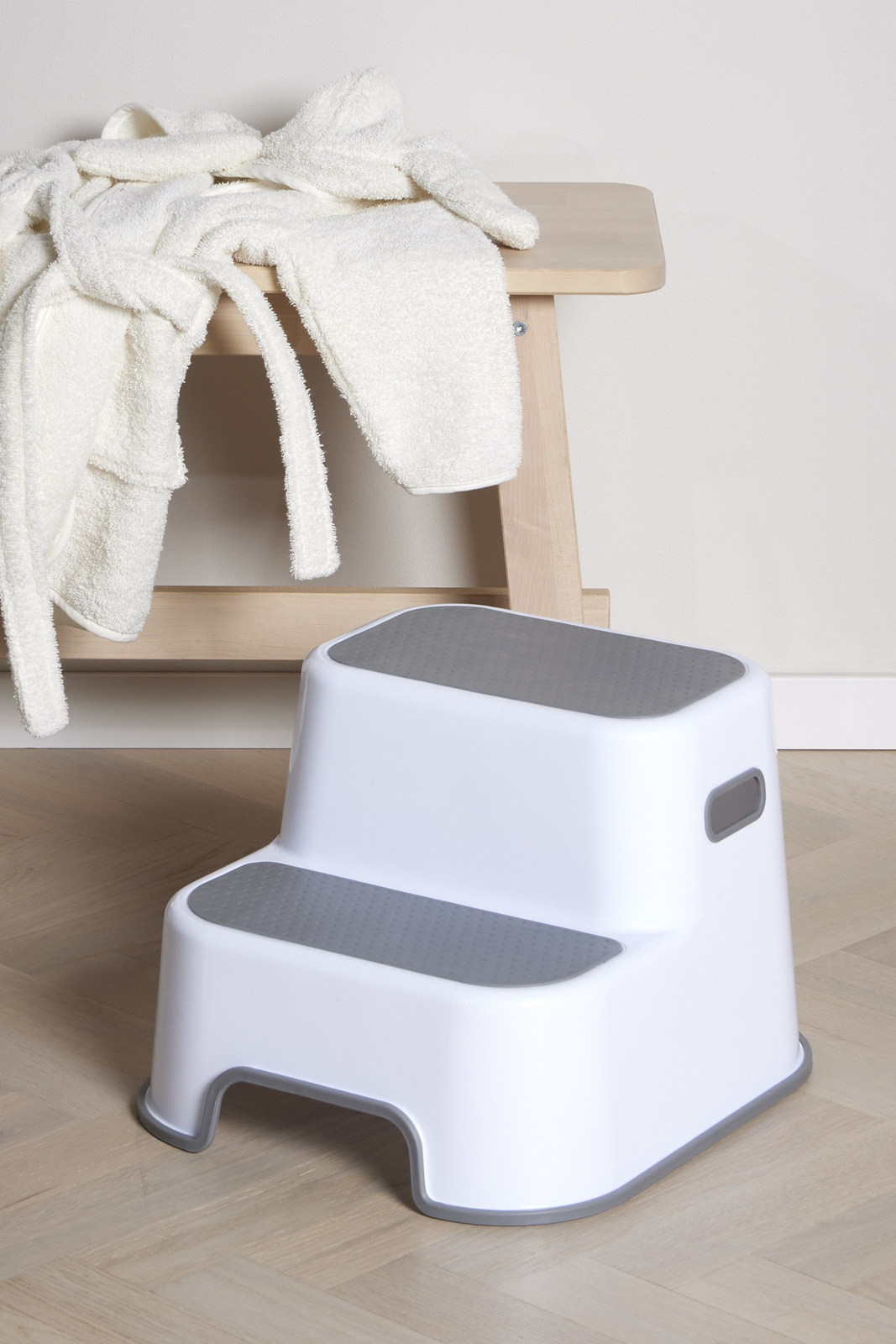 Beemoo CARE Assist Stegpall, White/Grey