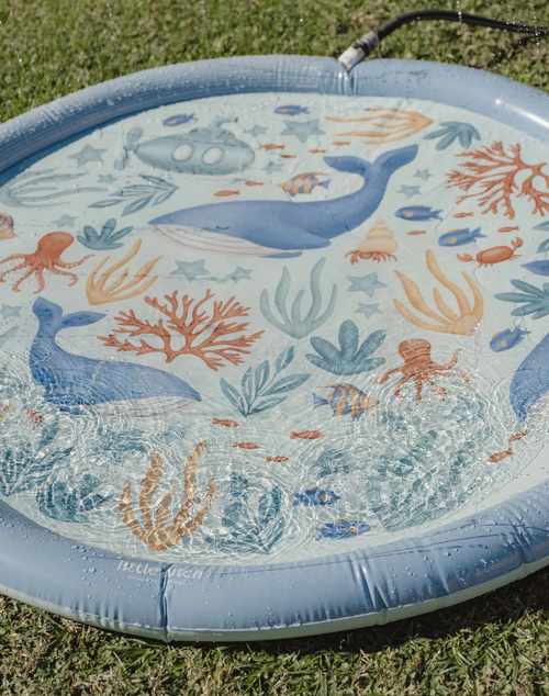 Little Dutch Ocean World Sprinklermatta, Blue