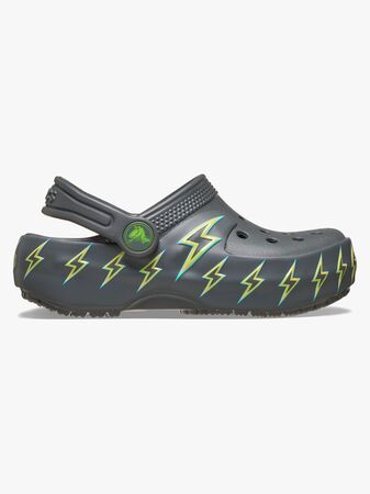 Crocs Classic Bolt Lights Tofflor, Carbon
