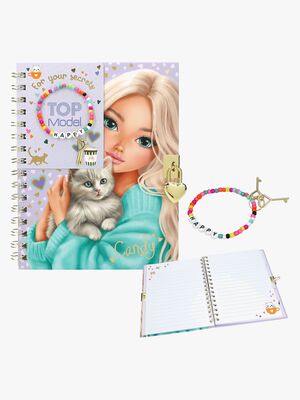 TOPModel Tagebuch mit Verschluss & Armband