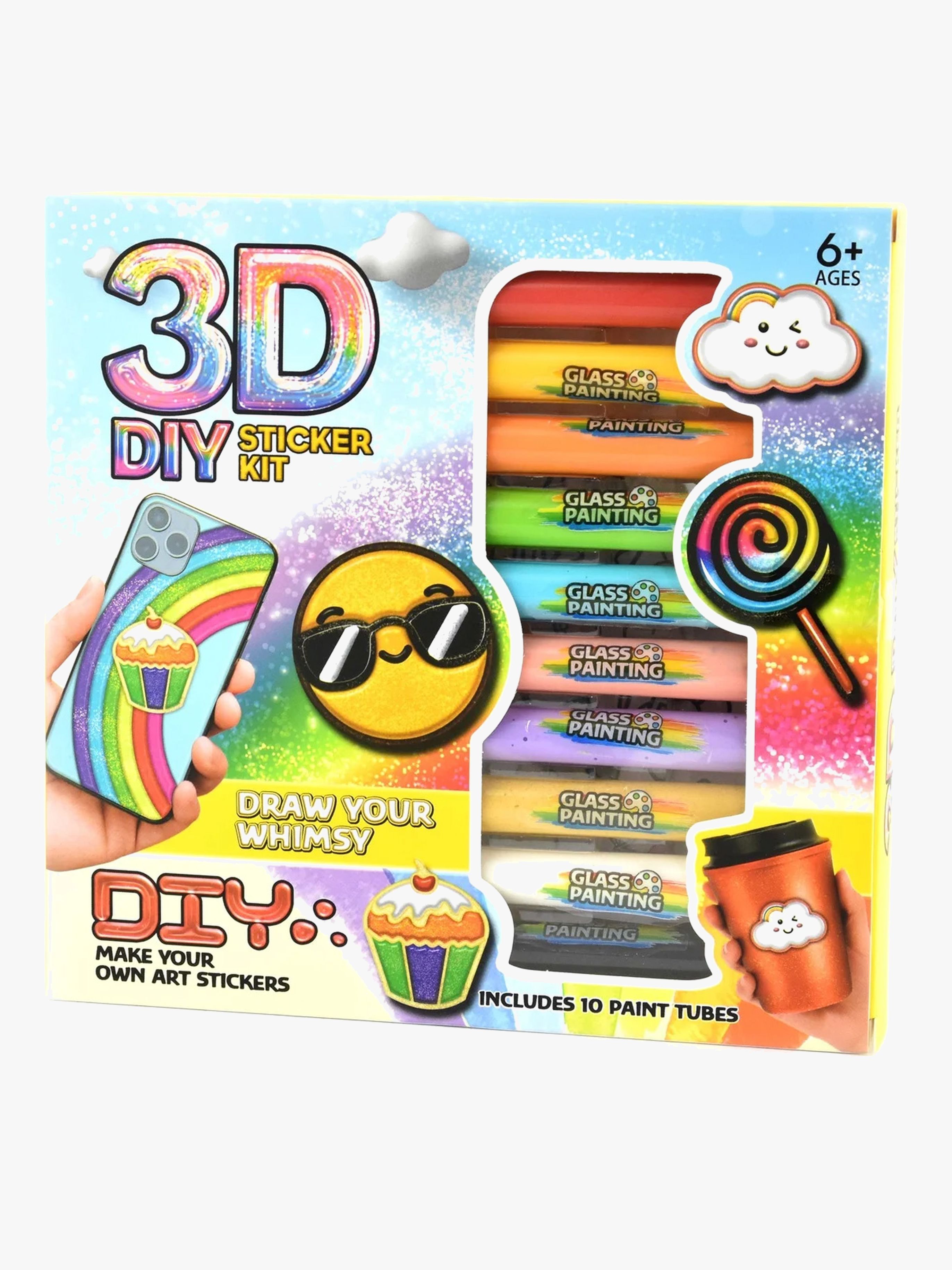 Robetoy 3D DIY Klistermärke Set Pennor 10 st