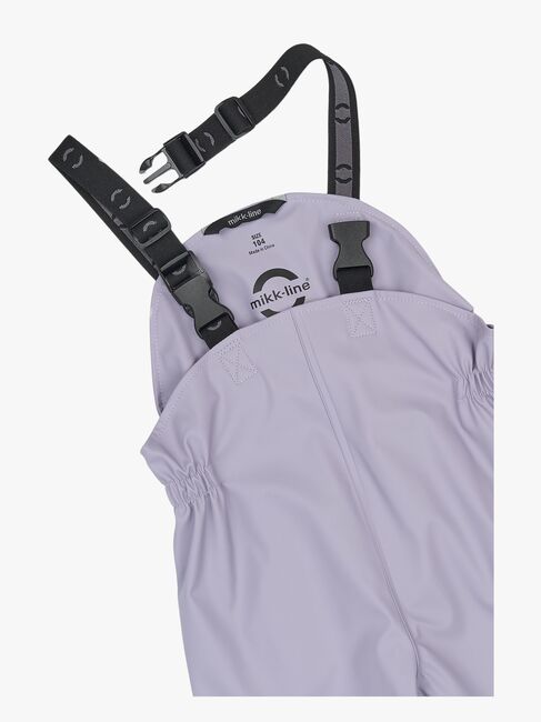 Mikk-Line Regnställ med Hängslen, Lavender Gray