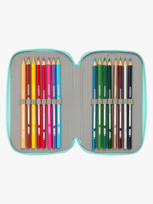 Vaiana Trippelpennfodral, Beige/Blå