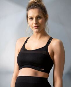 Cache Coeur WOMA Seamless Gravid/Amning Sport-BH, Black