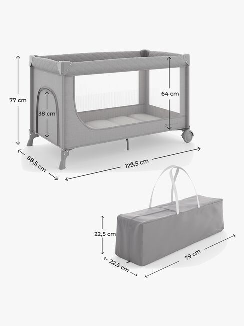 Kinderkraft LEODY UP Resesäng, Grey