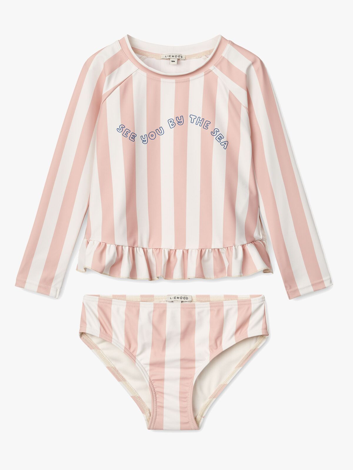 LIEWOOD Dagny Badset, Stripe Sorbet Rose/Creme De La Creme