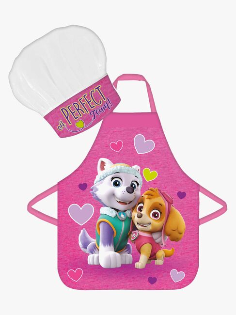 Paw Patrol Förkläde & Hatt, Rosa