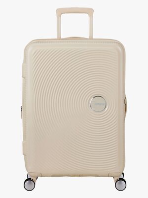 American Tourister Soundbox Spinner Resväska 71,5-81L, Coconut Sand