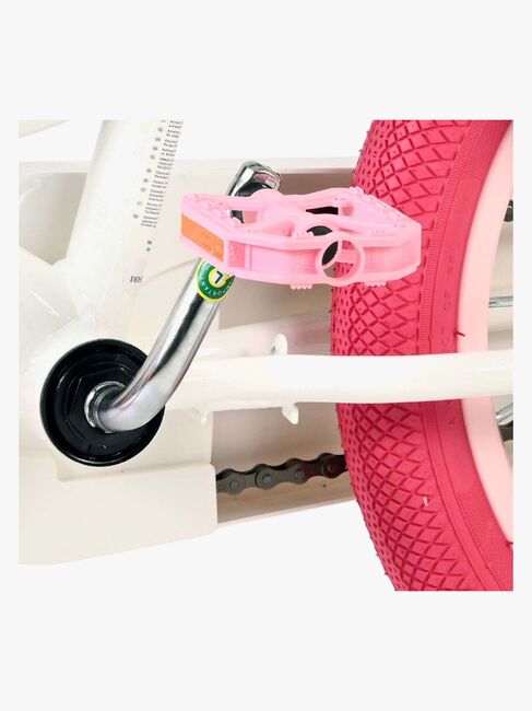 Volare Unicorn Cykel 16 Tum, Vit