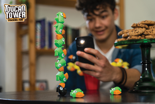 Funhouse Games Toucan Tower Spel, Grön
