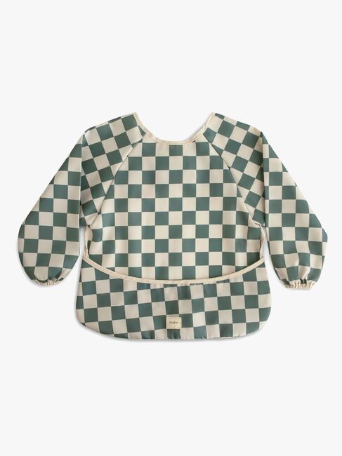 Mushie  Långärmad Haklapp, Olive Check