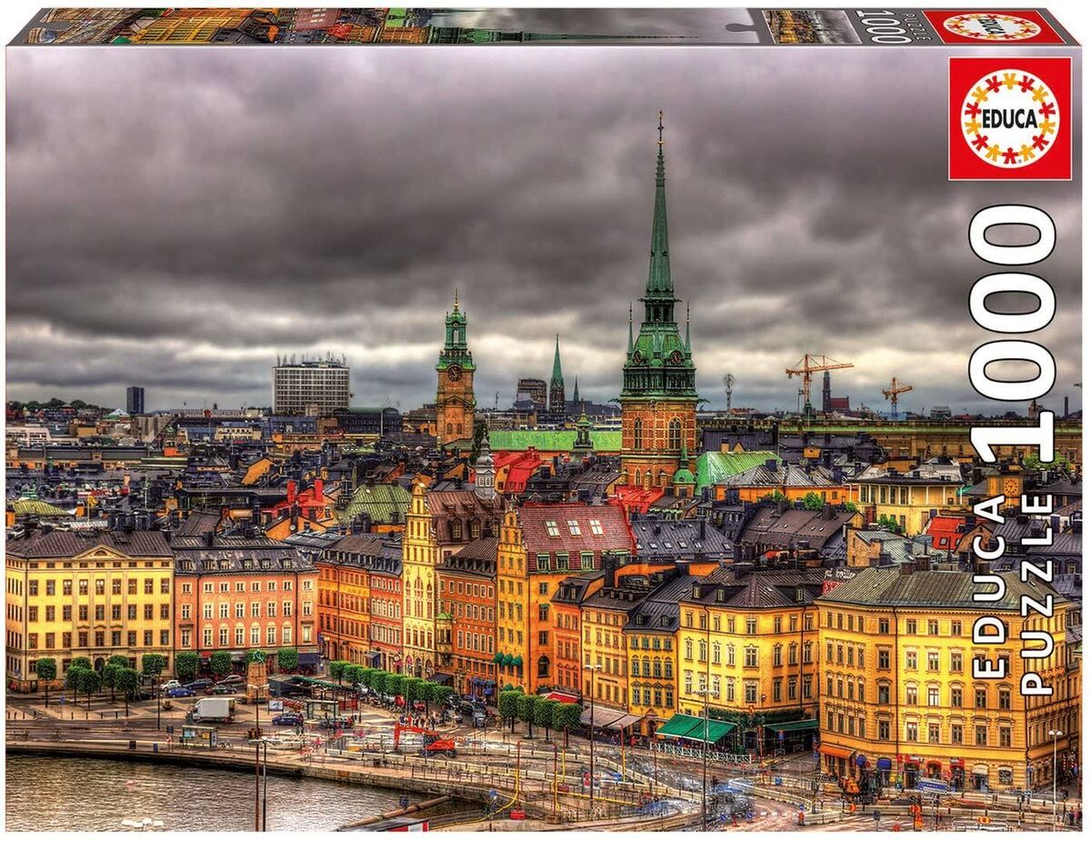 Educa Pussel Sights Of Stockholm Sweden 1000 Bitar