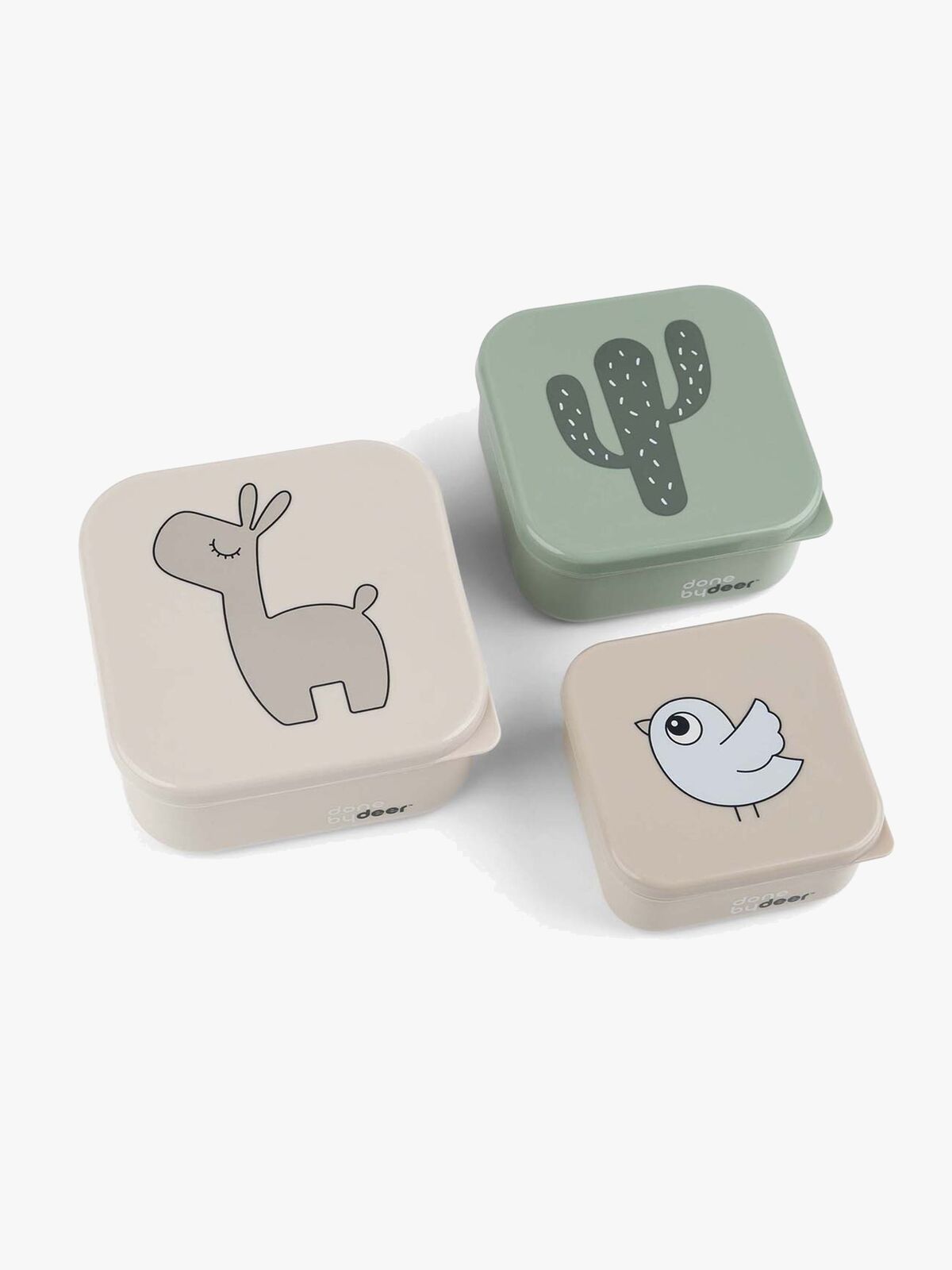 Done By Deer Lalee Snackbox 3-pack, Sand Mix