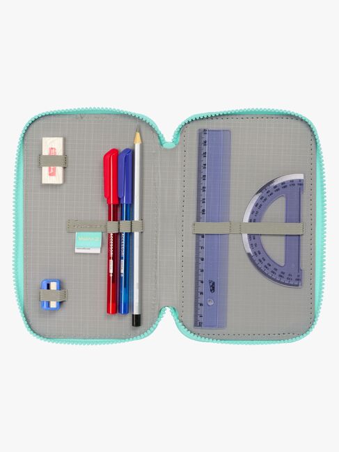 Vaiana Trippelpennfodral, Beige/Blå