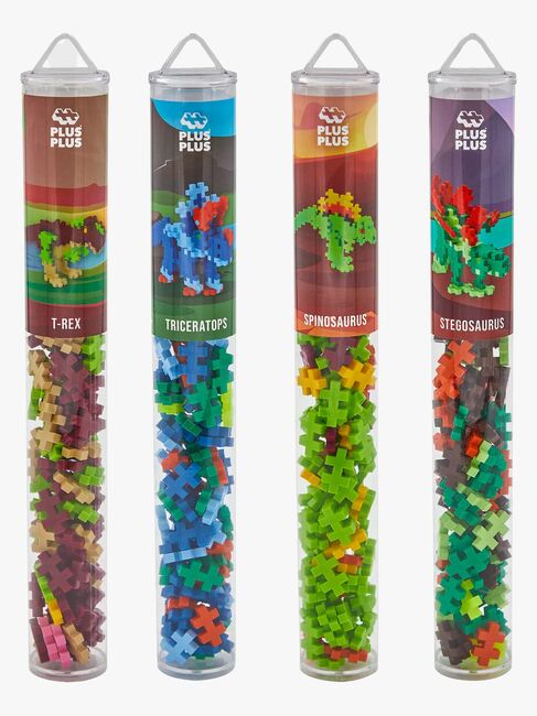 Plus-Plus Byggset med Basplatta & Tub Dino, 4x100 Delar