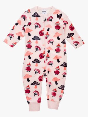 Moomin by Martinex Svamputflykt Velourpyjamas Baby, Rosa