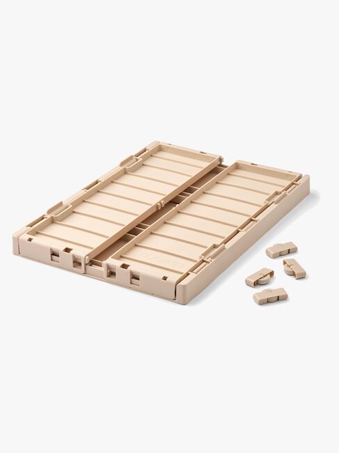 LIEWOOD Weston Förvaringslåda med Lock & Hjul, Sandy