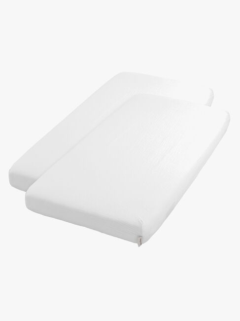 Baby's Only Dra-på-lakan 2-Pack 70x140, Tender White