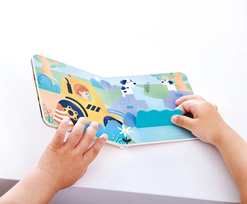 Hape Sagobok med Lekset The Buzzing Bulldozer