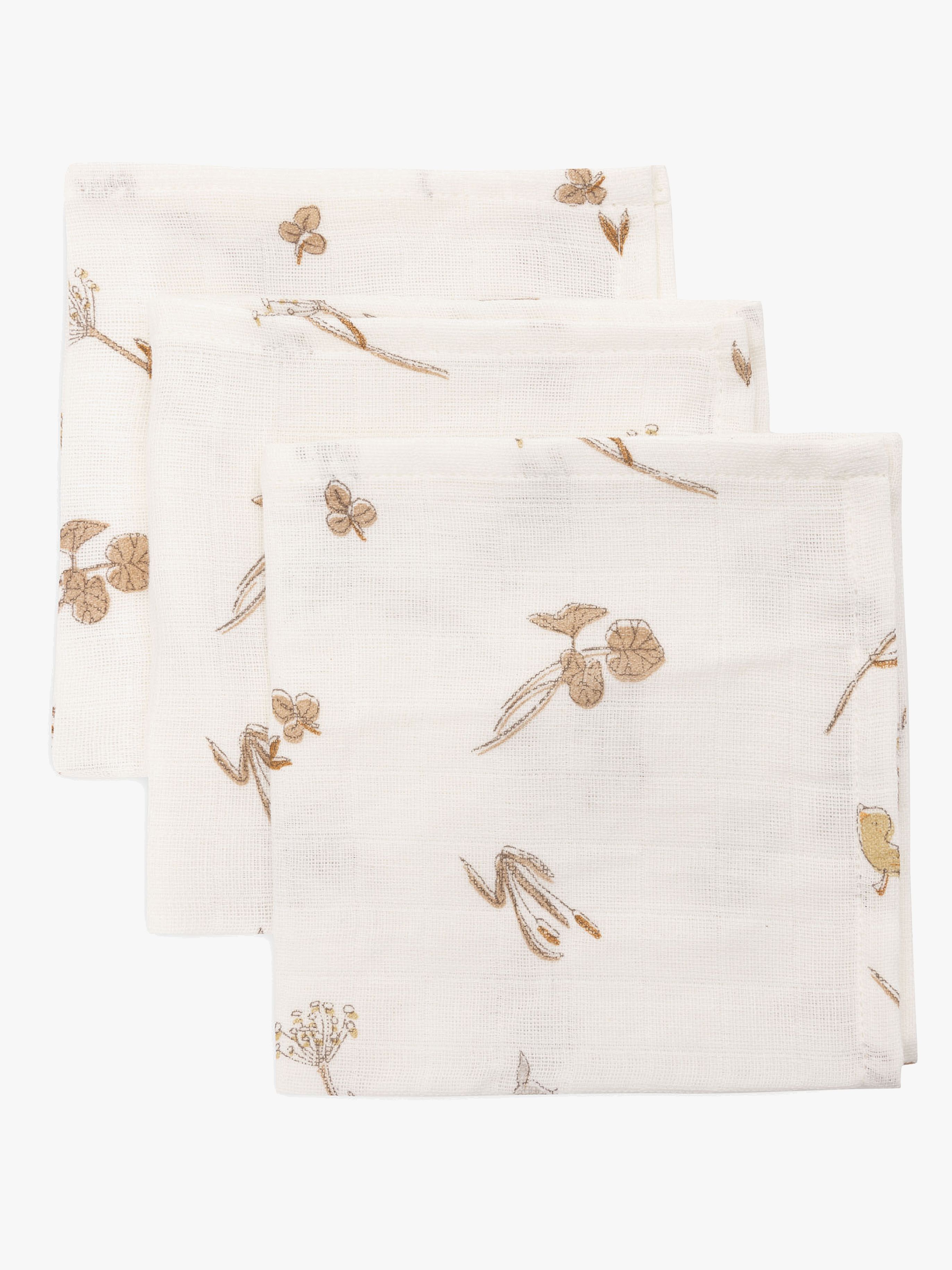Jollein Tvättlappar Muslin 3-Pack, Riverside