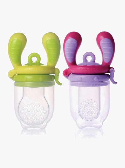 Kidsme Food Feeder 2-pack, Lila/Lime