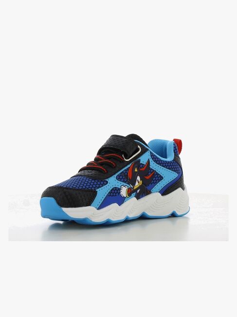 Sonic  Blinkande Sneakers, Black/Cobalt Blue
