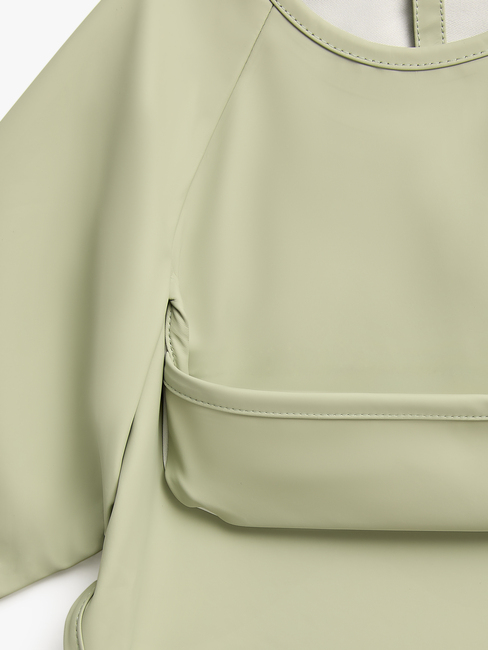 Beemoo CARE Bib  Långärmad Haklapp, Soft Green