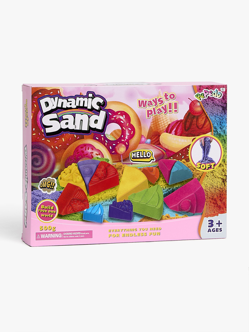Fippla Dynamic Sand Lekset Tårtbitar 6 Färger