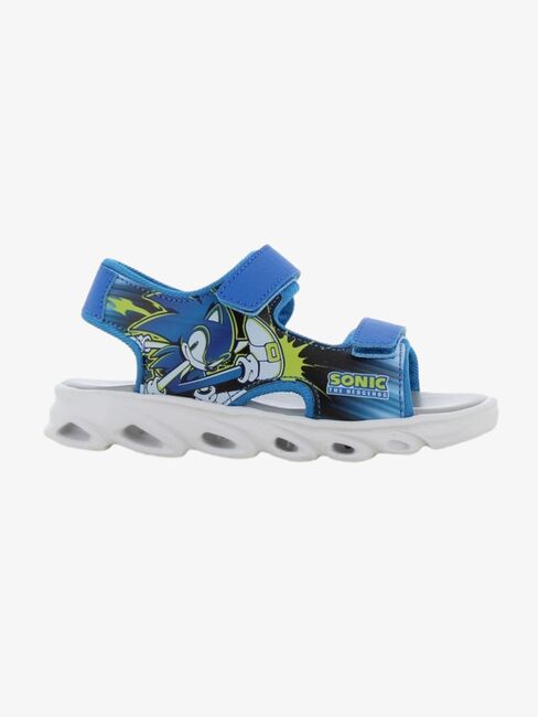Sonic Blinkande Sandaler, Blue/Yellow