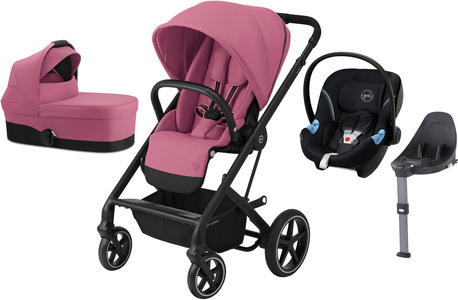 Cybex Balios S Lux Duovagn inkl. Aton M, Magnolia Pink