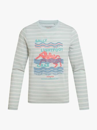 Craghoppers NosiLife Cruz  Insektsavvisande Långärmad Tröja, Nimbus Blue Stripe