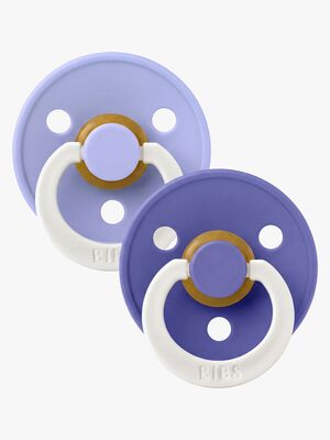 BIBS Colour Sut 2-pak Latex Str. 1, Hush/Grape GLOW