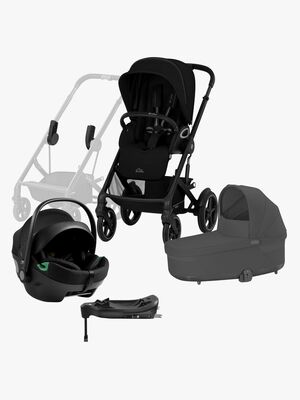 Cybex TALOS S Lux Duovagn inkl. Axkid GOKID Babyskydd & Bas, Moon Black