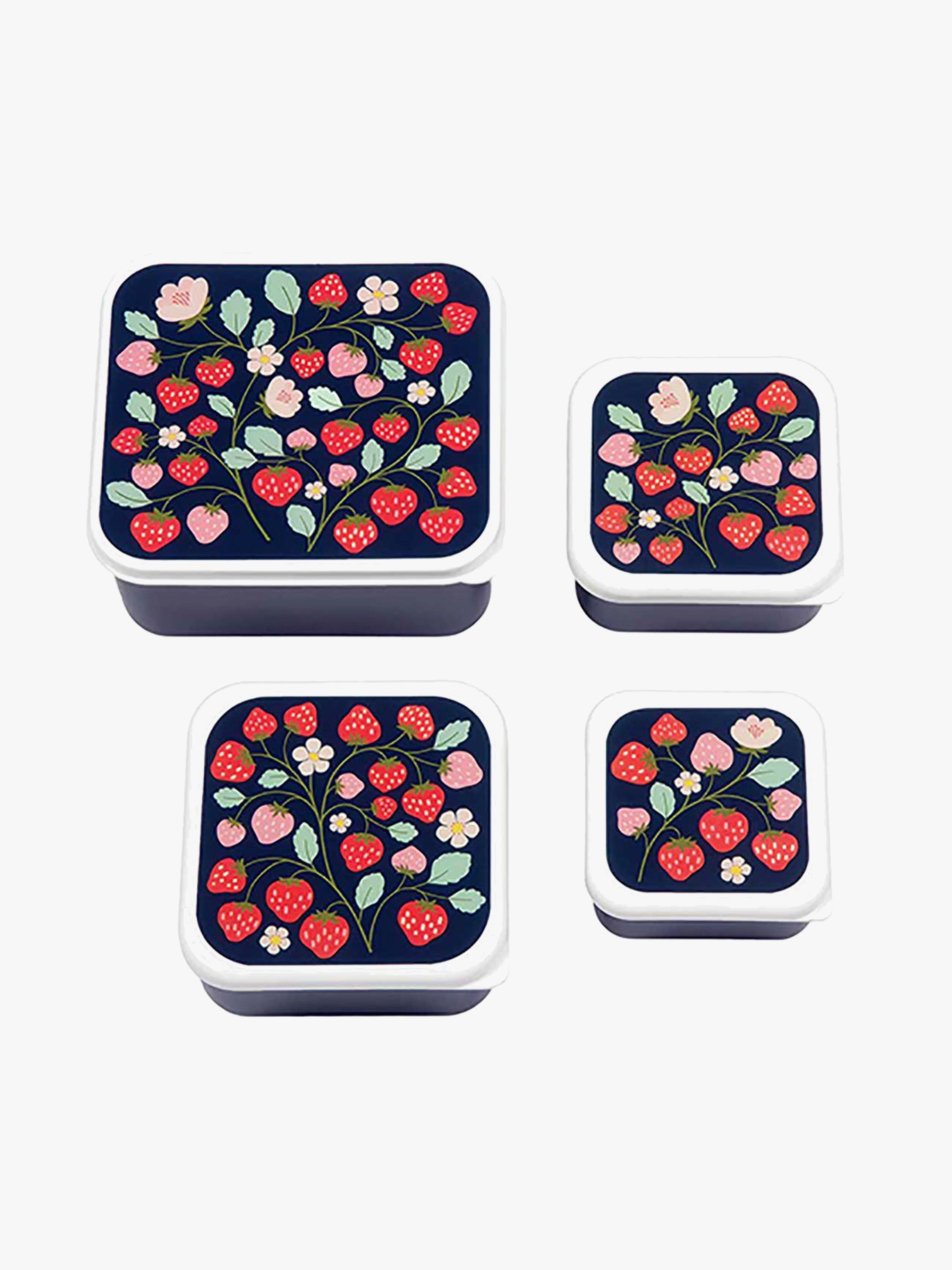A Little Lovely Company Lunchboxset, Jordgubb
