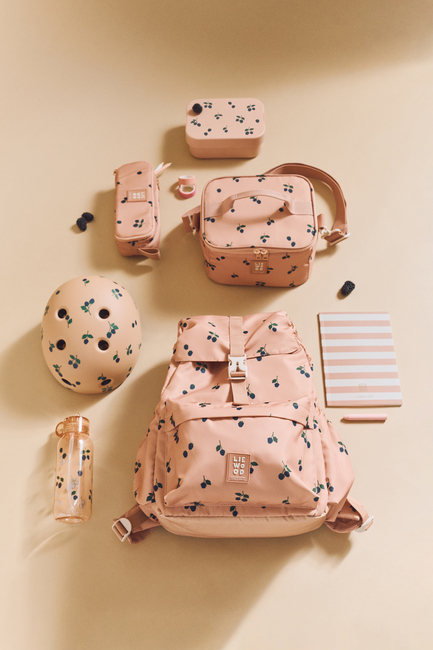 LIEWOOD Chelsey  Mönstrat Lunchboxset, Berry/Pale Tuscany
