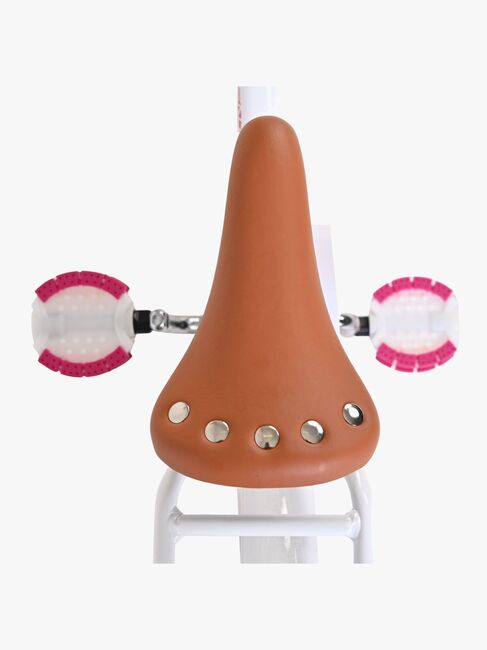 Volare Excellent Cykel med Korg 14 Tum, Vit