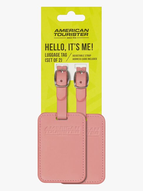American Tourister Bagagetag 2-Pack, Solar Pink
