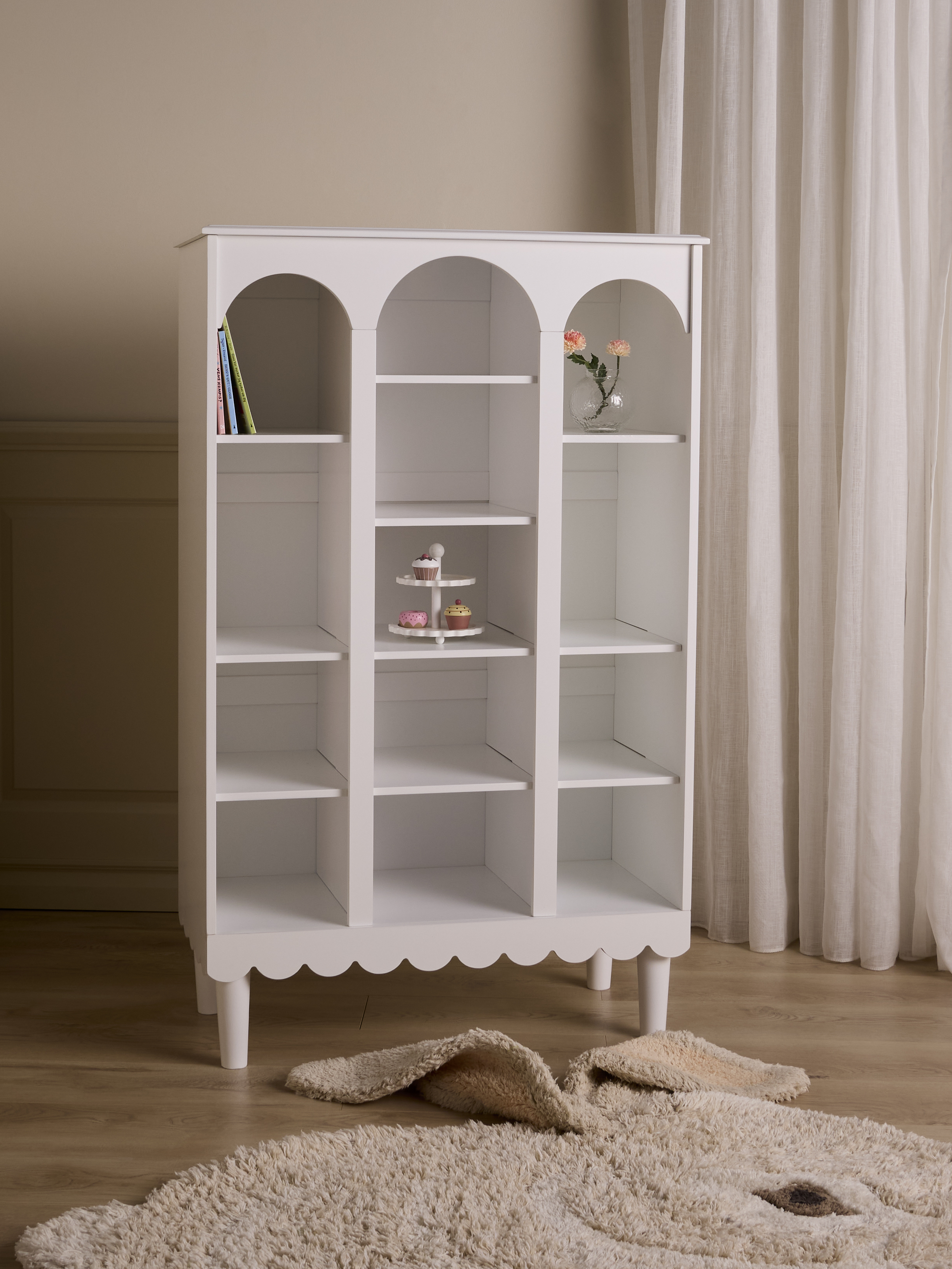 Alice &  Fox Dune  Dekorativ Bokhylla, White