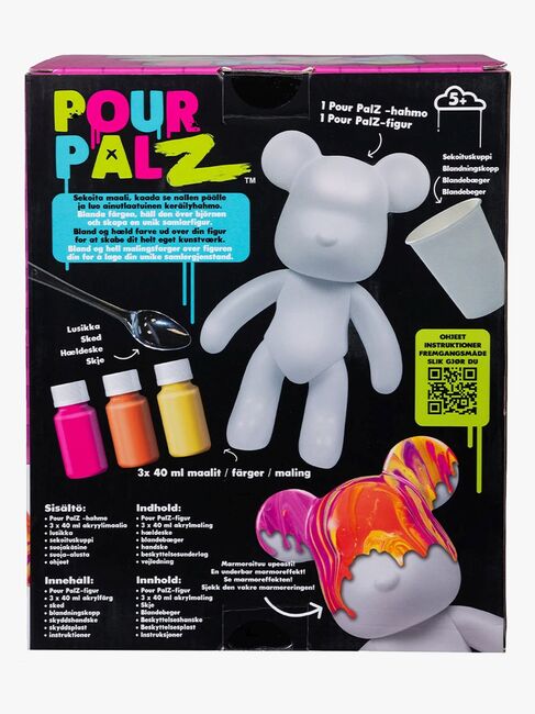 TOYMONSTER POUR PALZ DIY-set Måla Din Egen Björn, Mango Sunset