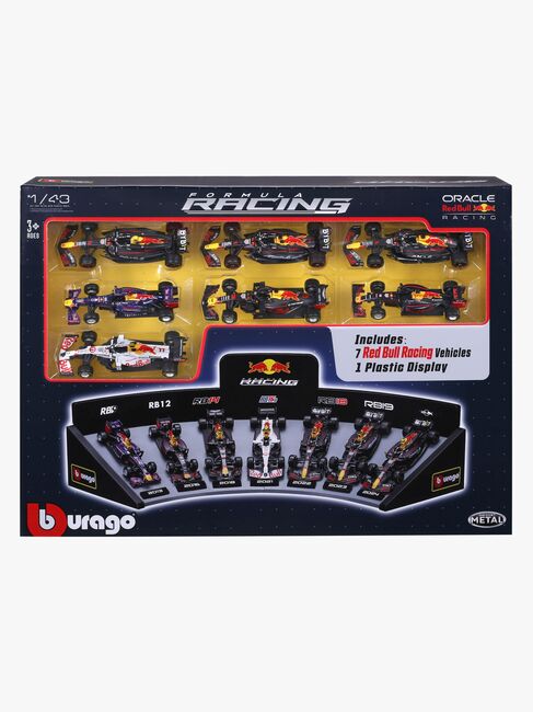 Bburago F1 Red Bull Deluxe Gåvoset med Bilar & Display 1:43