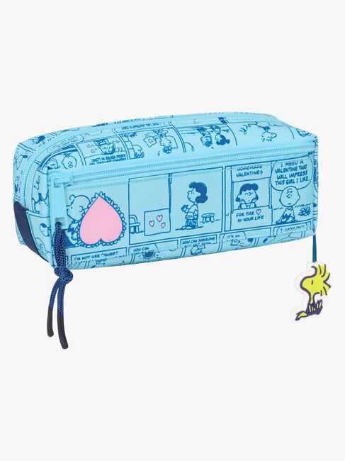 Snobben Trippelpennfodral Love, Ljusblå