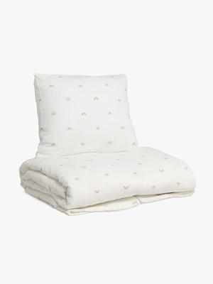 Alice & Fox AVIVA Bäddset Juniorsäng 150x210, Vit