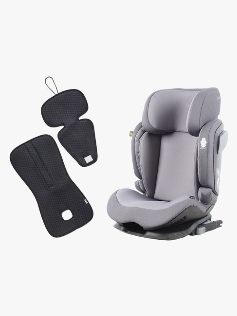 Beemoo Recline i-Size Bältesstol inkl. Ventilerande Dyna, Mineral Grey/Antracit